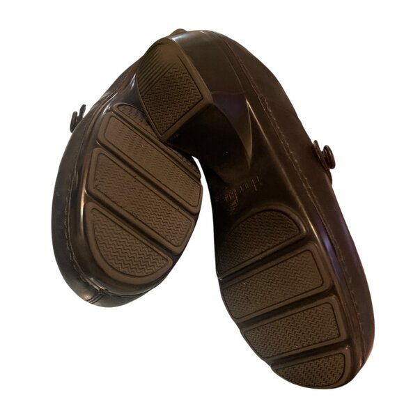 Dansko Women's Black Leather Professional Clogs Slip-On Comfort Shoes Size 11.5 - Picture 13 of 15